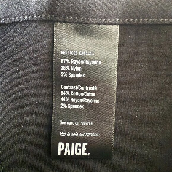 Paige Black Tuxedo-Style Pants – Size 27 – Sleek & Dressy - Picture 7 of 7